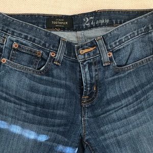 Jcrew toothpick ankle, sz 27, like New